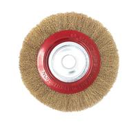 Toddmomy Steel Wire Brush Wheel Cup for Rotary Tools and Hanging Mill Rust Removal and Cleaning Brush with Sturdy Steel Material for Efficient Surface Treatment