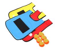Toddmomy Sticky Ball Vest with Soft Sticky Balls for Indoor Outdoor Games Hand Eye Coordination for Cooperative Play and Skill Development Red Yellow Blue Vest for Boys