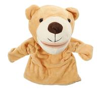 Toddmomy Storytelling Bear Hand Puppet Educational Animal Puppet for Plush Interactive for Bedtime Stories Safe Comfortable for Parent Interaction