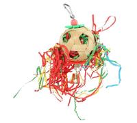 Toddmomy Strip Rattling Parrot Chew Toy Safe Hanging Bird Toy for Cage Engaging Chewing and Play Accessory for Parrots Budgies and Cockatiels