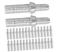 Toddmomy Sturdy Protective Nock Tail 50pcs with 4.2mm Inner Diameter Aluminum Arrow Nock Tails Silver Colour for Archery for Tapered Wooden Arrow Shafts Suitable for Hunting and Target
