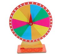 Toddmomy Tabletop Prize Wheel DIY Rotating Fortune Wheel for Raffles Game Events Lightweight for Carnivals and Parties