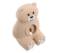 Toddmomy Tabletop Watch Holder Stand Bear Silicone Vertical Charging Holder for Smartwatch, Non-Slip Precision Fit for Bedroom Nightstand