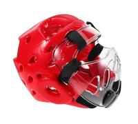 Toddmomy Taekwondo Protective Gear Sparring Helmet with High-density Foam Padding Adjustable Straps Breathable Sweat-wicking Liner Full Face Coverage for Martial Arts Training and