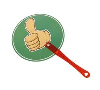 Toddmomy Teacher Classroom Paddles Yes No Sign Handheld Voting Tool for Quizzes and Group Activities Lightweight Design for Student Engagement