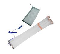 Toddmomy Telescoping American Style Hand Throw Fishing Cast Net with Heavy Weights Shrimp Bait Trap for Freshwater and Saltwater Easy Deployment and Enhanced Catch Rate