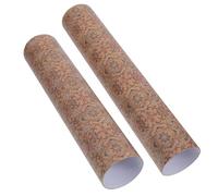 Toddmomy Telescoping Storage Tube for Calligraphy and Picture Scrolls, Adjustable Paper Cylinder with Rustic Design and Luxurious Floral Pattern, for Protecting Paintings and Posters
