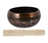 Toddmomy Tibetan Singing Bowl 8cm Copper Meditation Bowl Set with Striker for Yoga and Mindfulness Sound Healing Chanting Instrument Kit