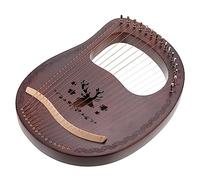 Toddmomy Tone Lyre Harp Wooden Lyre Harp String Instrument Musical Instrument for Ancient Style Performance