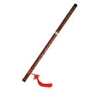 Toddmomy Traditional Chinese Bamboo Flute Dizi for Beginner Learning, g Key, Red-brown Bitter Bamboo, Educational Musical Instrument for Students and Performances