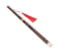 Toddmomy Traditional Chinese Bamboo Flute Handmade Brass Flute for Chinese Music Decorative Musical Instrument for Home for Beginners Random Style