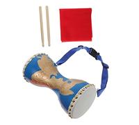 Toddmomy Traditional Chinese Waist Drum Hand Drum Material Portable Adjustable Strap for Boys and Girls Adults