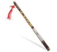 Toddmomy Traditional Vertical Bamboo Bawu Flute Key Folk Woodwind Instrument Handmade Chinese Ethnic Style for Soft Tone Performance and Study
