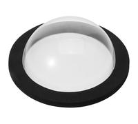 Toddmomy Transparent Floating Fish Dome with Black Base Cover Above Surface Acrylic Bubble Dome for Outdoor Garden and Patio Fish Viewing Easy Installation and Weather Resistant