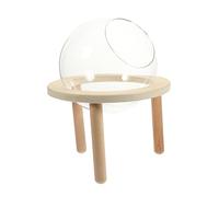 Toddmomy Transparent Hamster Bathtub Bath Container with Detachable Tray for Easy Cleaning Bathing Environment for Hamsters and Pets