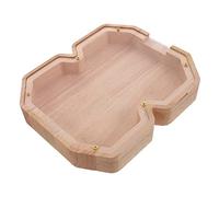 Toddmomy Transparent Wooden Coin Bank with Sturdy Frame Unbreakable Money Box for Adults and Table Decor Savings Pot for Daily Coins and Cash Practical Gift to Develop Financial Skills