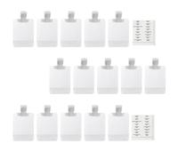 Toddmomy Travel Toiletries Refillable Bottles Set with 17pcs Pet Cosmetic Pouches for Essences and Lotions, Easy to Fill and Wide Storage Range, for Women Travel and Makeup Bag Organiser