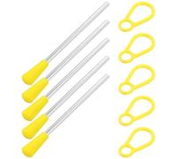 Toddmomy Triangle Percussion Instrument with Plastic and Iron Sticks Educational Music Accessory for Rhythm Practice and Performance