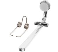 Toddmomy Trombone Silver Metal Water Gate Key Accessory Replacement Draining Valve Spring Replacement Part, Easy to Install or Remove for Trombone Musical Instrument