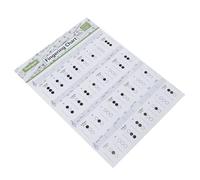 Toddmomy Trumpet Chord Chart Wall Poster for Beginners Easy to Read Design on Coated Paper, Creative Fingering Practice Chart for Quick Learning and Reference Random Color