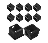 Toddmomy Tube Tubes Black Insert Plastic Adapter 10pcs Square for Connected, Minimizes Alignment Time with Accurate Insertion Furniture Legs Suitable for Frames and Warehouse Equipment