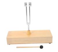 Toddmomy Tuning Fork for Balance Exercises and Stress Reduction Aluminum Alloy with Wooden Voice Box and Percussion Mallet Resistant to Crack for Sound Healing and Meditation