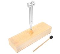 Toddmomy Tuning Fork for Deeper Meditation Experiences Aluminum Alloy with Wooden Resonance Box Portable Design Musical Instrument Accessory for Meditation Practices and Stress Reduction