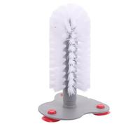 Toddmomy Turtle Back Scratch Brush for Aquatic Turtles Suction Cup Holds Tightly to Glass Tank Reusable Bristle Scrubber for Shell Cleaning and Pet Care