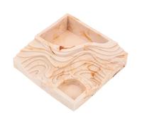 Toddmomy Turtle Food Bowl Multi-function Pet Feeder Imitation for Reptiles for Turtles Lizards and Snakes Safe Material for Feeding and Water Storage