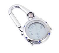 Toddmomy Unisex Pocket Watch Metal Climbing Watch Blue Metal Decor Suitable for Outdoor Hiking