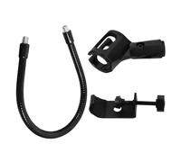Toddmomy Universal Microphone Rack Flexible Gooseneck Stand with Direction Adjustable Feature and Microphone Clip, Simple and Concise Appearance, Wear Resistant Iron and Abs Material