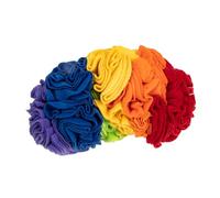 Toddmomy Upgraded Rainbow Pet Snuffle Mat for Dogs Slow Feeding Puppy Foraging Durable Polar Fleece Interactive Plaything for Stress Relief and Scent Training