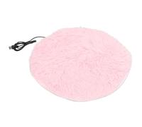 Toddmomy USB Charging Anti Bite Heating Mat for Pets and Dogs with Soft Plush Design and Leather Cloth Material, Heated Warmer Bed for Winter Home Decoration, Pink Pet Warm Heater
