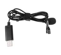 Toddmomy USB Lavalier Lapel Clip Microphone for Desktop Computer with Anti-microphone Core and Compatible with Camcorders, Notebooks, for Live Broadcast and Game Voice Recording