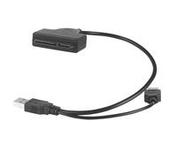 Toddmomy USB to Pin Hard Drive Data Cable Adapter with Dual USB Power for External Backup and High-speed Transfer Compatible with Laptops and Computers
