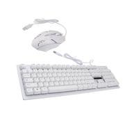 Toddmomy USB Wired Gaming Keyboard and Mouse Set with Mechanical Feel, Luminous Keys, and Non-conflict Design, Ergonomic Plastic Build Suitable for Office and Home Use, 104-key Keyboard