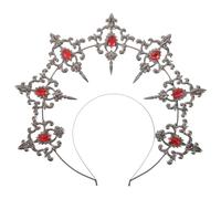 Toddmomy Vintage Black Metal Sun Spike Headband with Versatile Style and Handcrafted Design for Women, for Birthdays and Bridal Events, Unique Cultural Fusion Hair Accessory