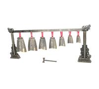 Toddmomy Vintage Chime Ornaments Metal Adornment Musical Instrument Ancient Chinese Chimes Ornament Antique Desk