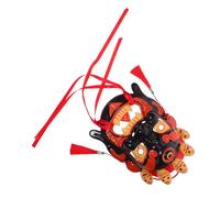 Toddmomy Vintage Tibetan Opera Mask Hand-carved and Hand-painted Ethnic Tribal Mask for Festivals Cosplay and Traditional Chinese Role Play Supplies with Lightweight Comfortable Design