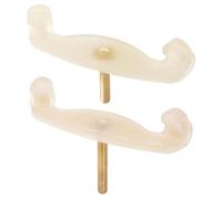 Toddmomy Violin Replacement 4/4 Violins Material Beige Silicone and Metal and 2pcs Shoulder Rest Feet 3/4 Wide Fit with Easy Install for Professional and Beginner Violinists