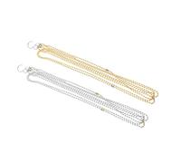 Toddmomy Volleyball Net Measuring Chain Volleyball Referee Equipment Measure Chain Height Measurement Tool 2pcs Set Gold and Silver for Court Use