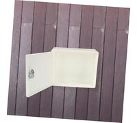 Toddmomy Wall-mounted Milk Box with Lock Plastic Letter Box for Home Secure Mailbox for Milk Parcels and Letters Easy to Install Suitable for Families and Offices White