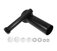 Toddmomy Wall Mounted Toilet Drain Pipe Kit, Plumbing Parts, Black Plastic, Efficient Water Conservation, Bathroom Wall Hung Toilet Parts