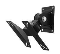 Toddmomy Wall Mounted Tv Bracket Swivel Tilt for Flat Screen Tvs and Monitors Heavy Duty Iron Art Wall Hanger Mount with Angle Balance Black Floating Screen Stand for Corner and Flat