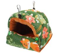 Toddmomy Warm Parrot Nest Hammock Soft Bird Bed for Winter Hanging Bird House for Parakeets Easy Installation Cozy Resting Space for Caged Birds