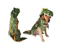 Toddmomy Warm PET Costume for Dogs Crocodile Transformation Outfit Size S Dog Jumpsuit for Parties and Festivals Comfortable PET Clothes