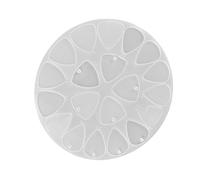 Toddmomy Washable Reusable Silicone Guitar Pick Casting Mold Triangle Shape for DIY Crafts and Jewelry Making, Creative Unique Plectrum Mold for Resin Casting Projects