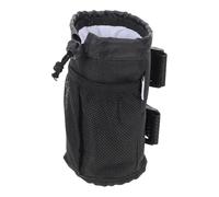 Toddmomy Water Bottle Pouch Bag Holder, Stroller Wheelchair Cup Holder, Oxford Cloth Water Cover for Outdoor Drink Mobility Devices, Black