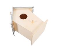 Toddmomy Weatherproof Wooden Bird House Bird Nesting Box for Garden Bird House Bird Birds Nests Aviary Bird Nesting Box Hedgehog Houses for Garden