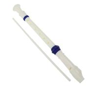 Toddmomy White Blue Recorder Pp Material Beginner Music Flute for Music Class and Practice Boys and Girls Clarinet Simple Instrument